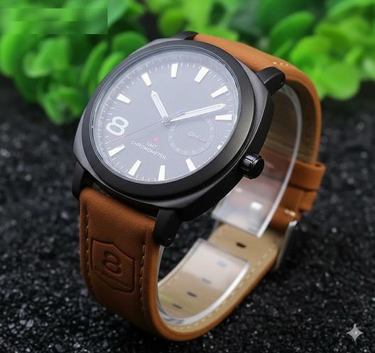 Urban Retro Black Dial Watch